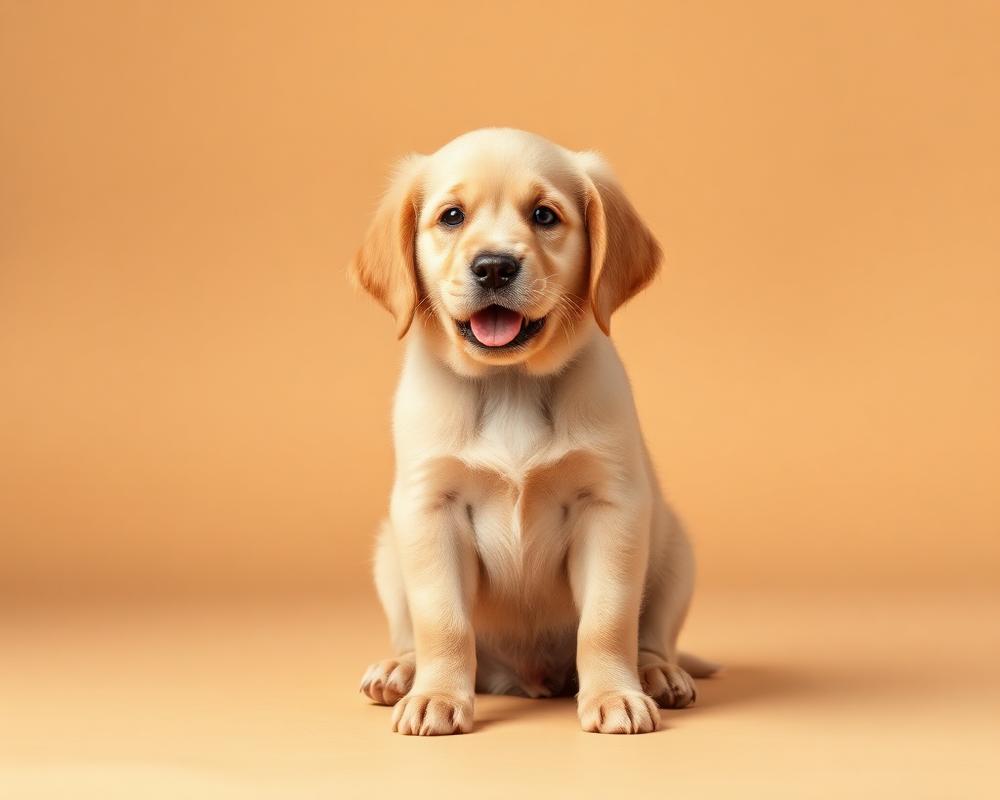 Filhote de cão saudável brincando