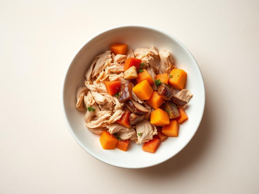 Refeição natural da Linha Filhote no sabor frango